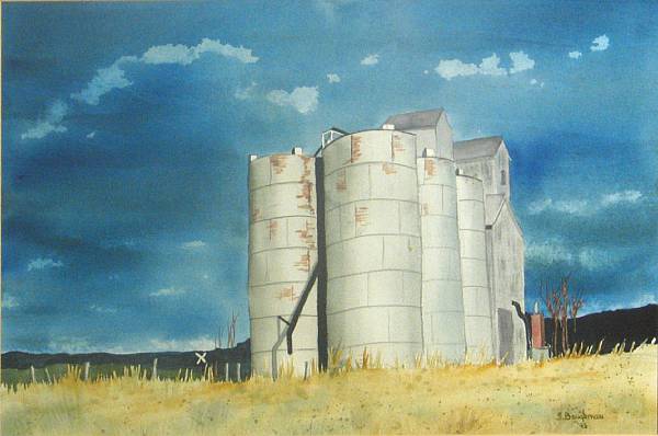 Appraisal: Sherren Baughman American Silos signed and dated 'S Baughman '