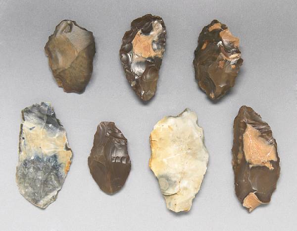 Appraisal: Collection of Ice-age Stone Tools Neolithic - years old Northwest