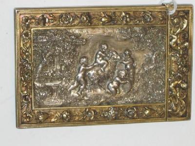 Appraisal: AN VICTORIAN VISITING CARD CASE of rectangular form in gilt