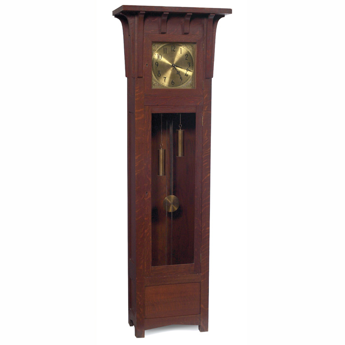 Appraisal: Arts Crafts tall-case clock manufactured by Colonial Clock Company Zeeland