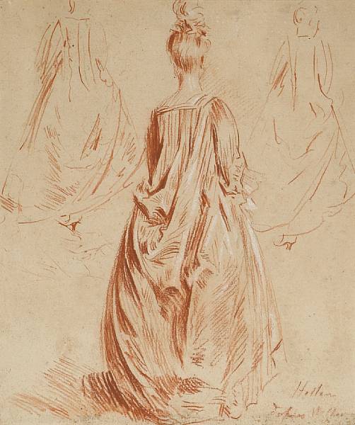 Appraisal: Paul C sar Helleu French - Figurative studies after Watteau