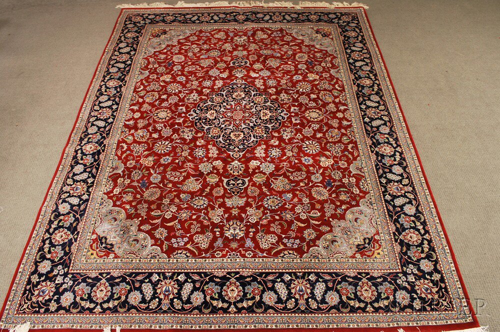 Appraisal: Indo-Tabriz Carpet India mid to late th century ft in