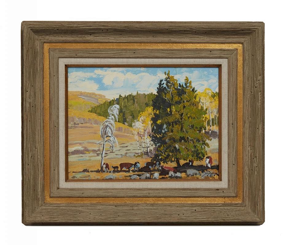 Appraisal: Conrad Schwiering - Painting The Conference Tree Framed Conrad Schwiering