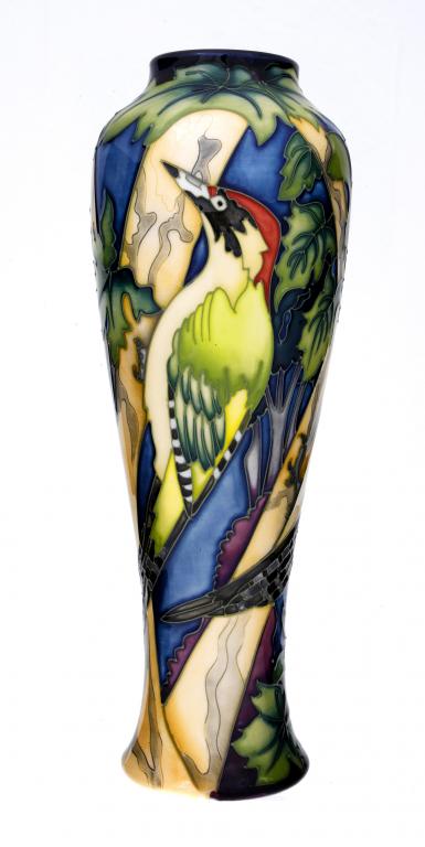 Appraisal: A MOORCROFT WAVENEY WOOD VASE DESIGNED BY KERRY GOODWIN cm