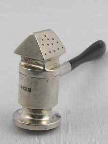 Appraisal: An unusual silver pepperette in a form of a hammer