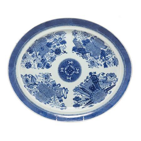 Appraisal: Chinese Export Blue Fitzhugh Porcelain Platter Estimate -