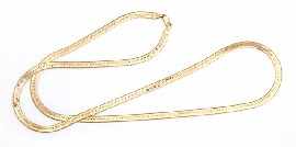 Appraisal: A ct gold herringbone link chain length approximately cm gms