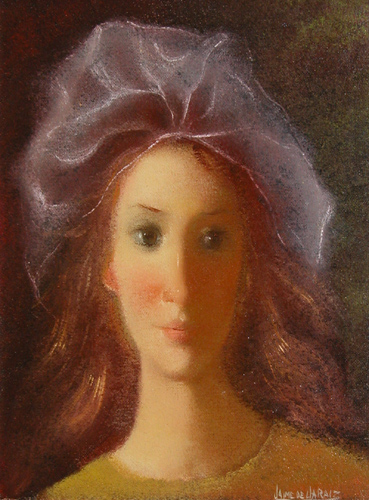 Appraisal: Portrait of a Young Girl DeJaraiz Jaime Oil on canvas