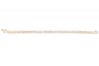 Appraisal: k White Gold Diamond Tennis Bracelet A k white gold