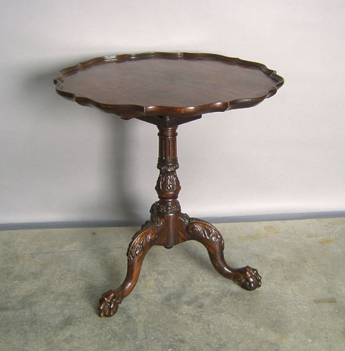 Appraisal: Chippendale style pie crust tea table h dia