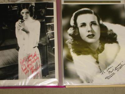 Appraisal: A folder of twenty nine autographed photographs of personalities in