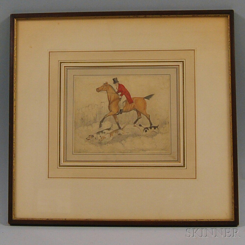 Appraisal: Attributed to Henry Thomas Alken British - Huntsman and Hounds