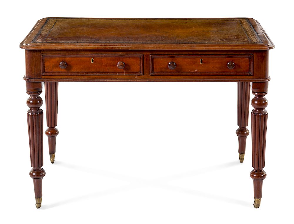 Appraisal: A William IV Mahogany Writing Table A William IV Mahogany