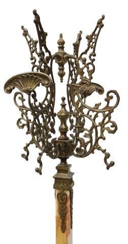 Appraisal: Italian standing hall tree coat rack th c gilt metal