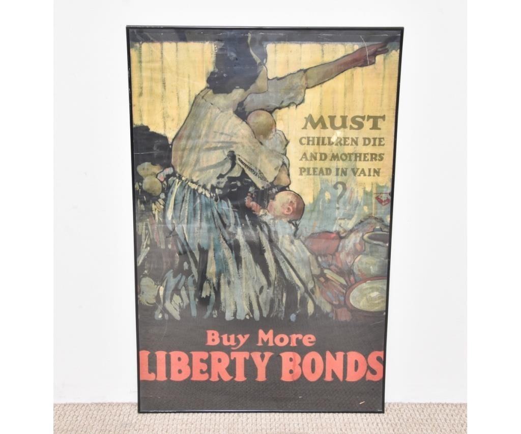 Appraisal: Buy More Liberty Bonds ' poster mounted on Masonite backing