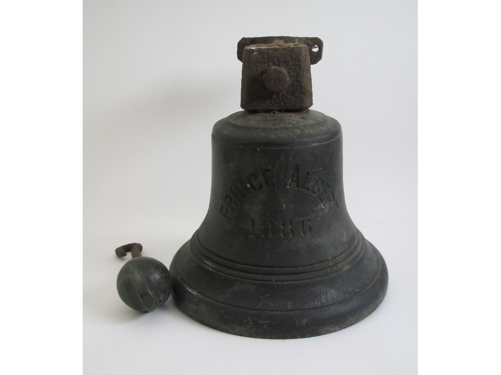 Appraisal: Marine Interest Prince Albert ship's bronze bell cm high