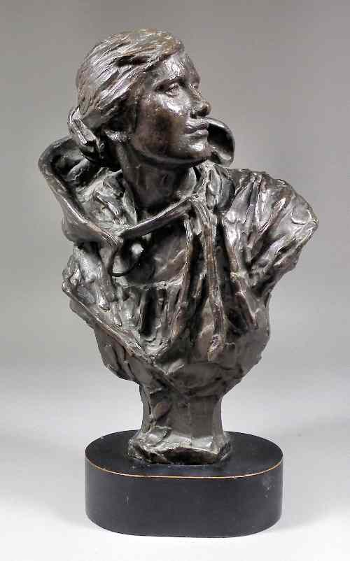 Appraisal: James Pittendrigh Macgillivray - - Dark brown patinated bronze bust