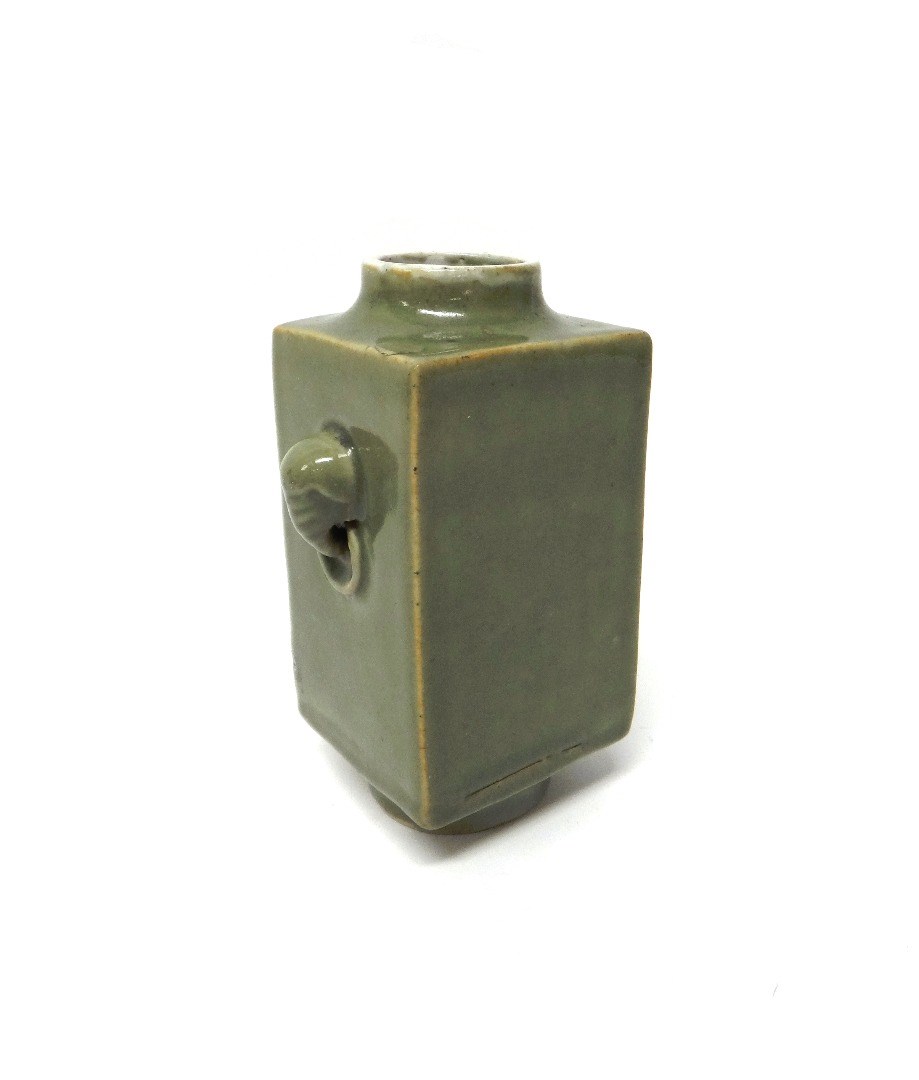 Appraisal: A Chinese celadon glazed cong vase probably th century of