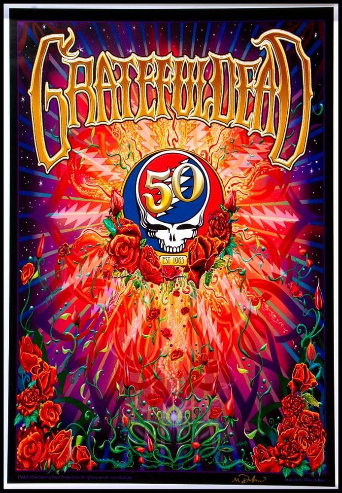 Appraisal: Grateful Dead Two th Anniversary Grateful Dead Posters the largest