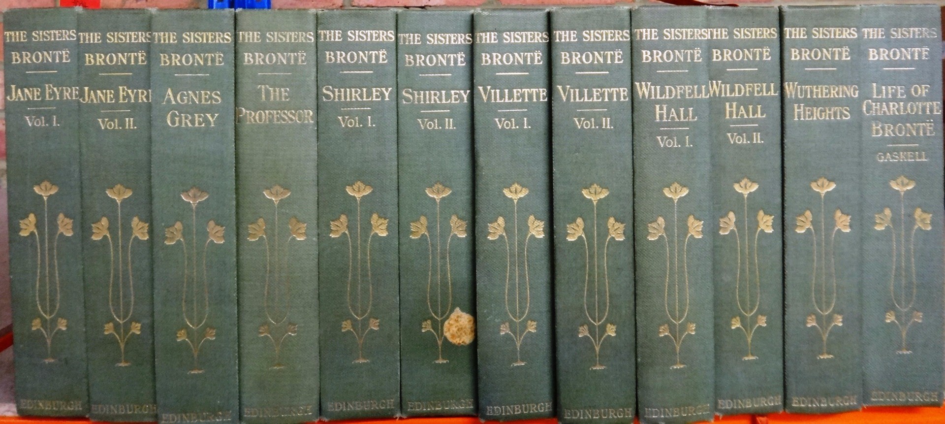 Appraisal: BRONTE SISTERS Novels of the Sisters Bronte Thornton Edition vols