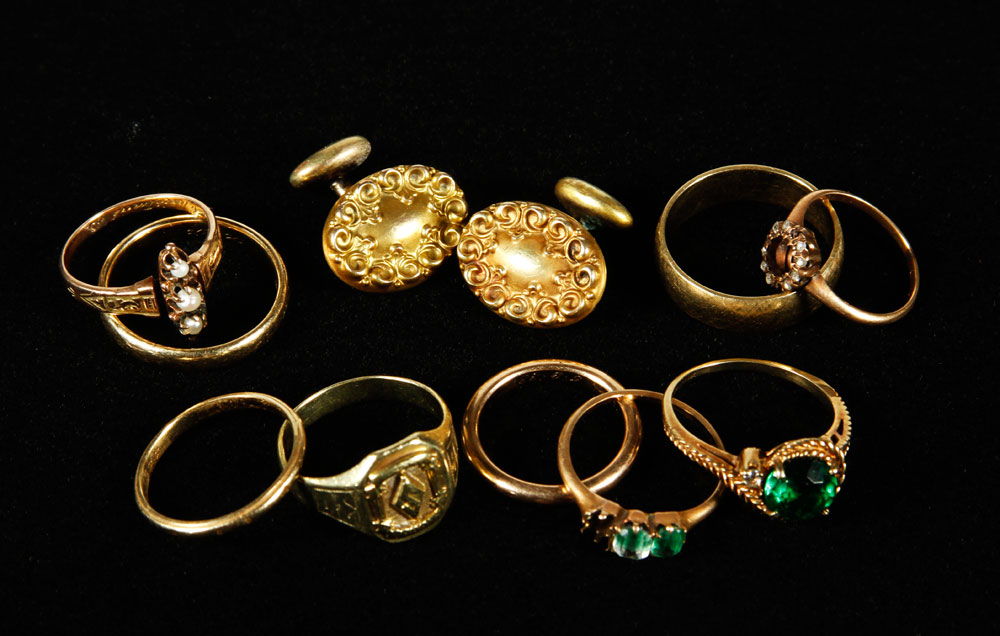 Appraisal: - Lot of K and K Gold Jewelry Lot of