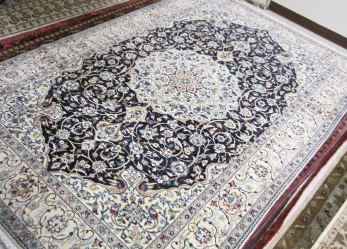 Appraisal: PERSIAN NAIN CARPET City of Nain region central Iran hand