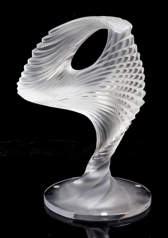 Appraisal: Sale Lot A Lalique Molded and Frosted Glass Sculpture second