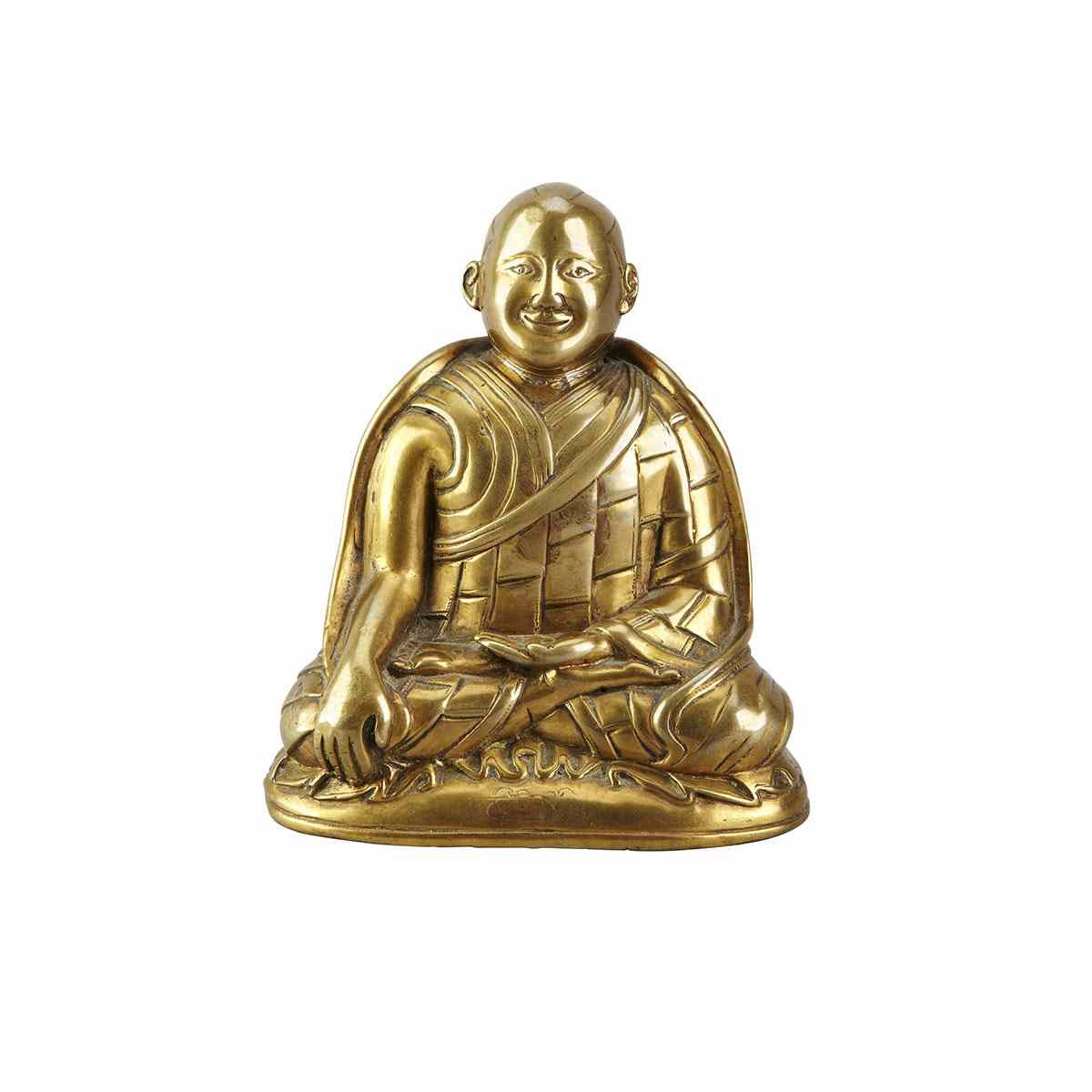 Appraisal: Seated Bronze Figure of the th Dalai Lama Tibet Early