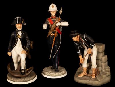 Appraisal: Michael J Sutty limited edition figures of a Royal Marines