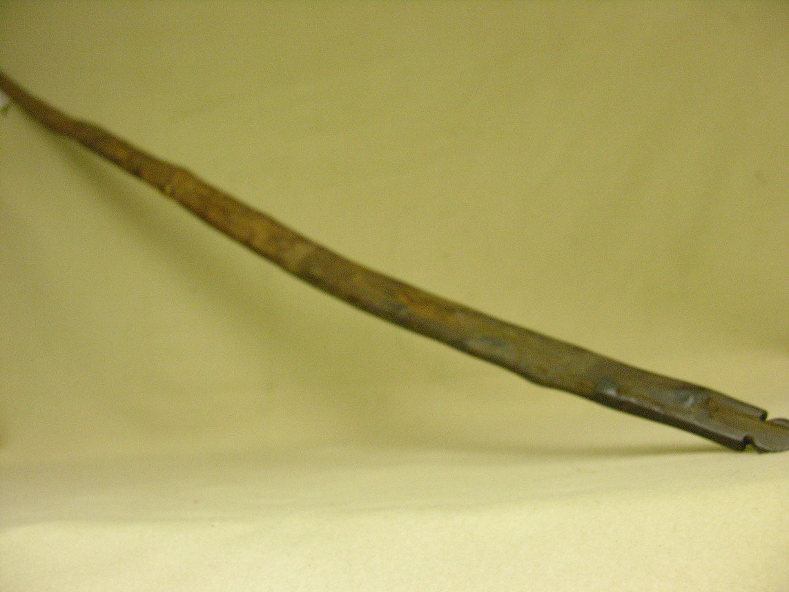 Appraisal: NATIVE AMERICAN CARVED WOOD BOW Age undetermined Size by