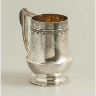 Appraisal: W K Vanderslice Co Silver Mug Gilt washed silver mug