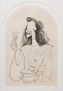 Appraisal: Al Hirschfeld American Al Hirschfeld caricature of Katharine Hepburn in