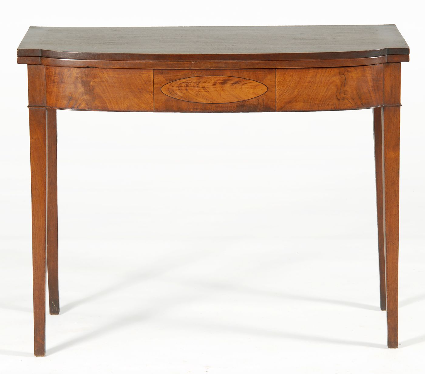 Appraisal: ANTIQUE AMERICAN HEPPLEWHITE CONSOLE CARD TABLE Circa In mahogany with