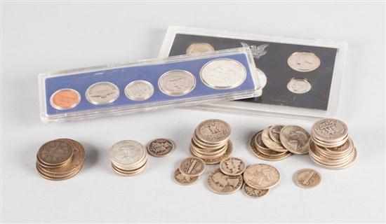 Appraisal: Assorted United States silver coins - with a face value