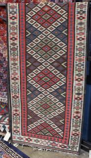 Appraisal: Turkish kilim runner Turkish kilim runner ' x '