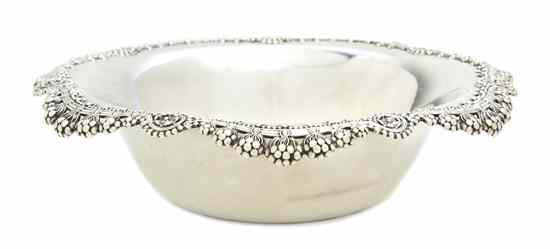 Appraisal: An American Sterling Silver Center Bowl Tiffany Co the inverted