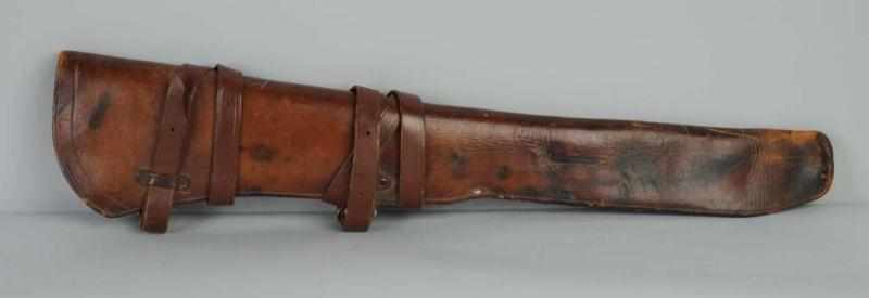 Appraisal: Leather Rifle Scabbard Rock Island Description Springfield