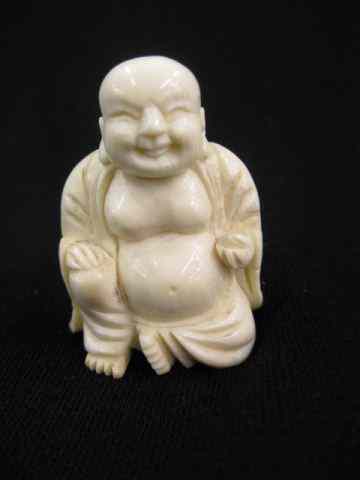 Appraisal: Carved Ivory Figurine of a Buddha '' excellent