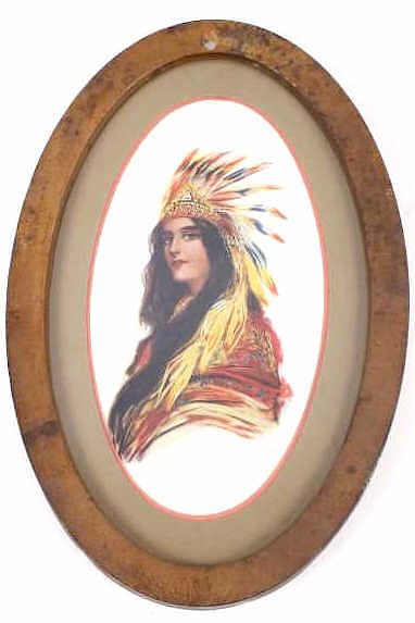 Appraisal: Native American Woman Print By Hamilton King Featured in this