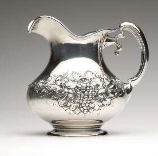 Appraisal: An American sterling silver water pitcher Late th early th