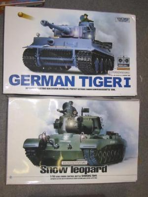 Appraisal: Two Chinese scale model tanks German Tiger and Snow Leopard