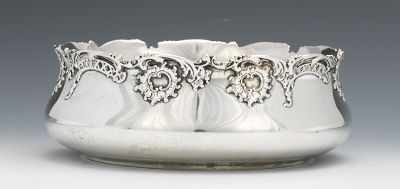 Appraisal: A Sterling Silver Bowl Monogramed in the center squat shape