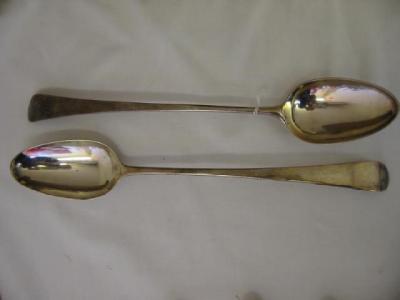 Appraisal: A GEORGE III BASTING SPOON by Stephen Adams London and