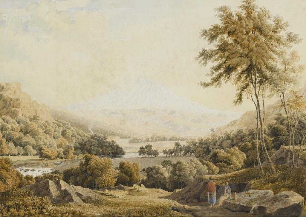 Appraisal: WILLIAM TURNER OF OXFORD OWS - A WELSH MOUNTAIN VALLEY