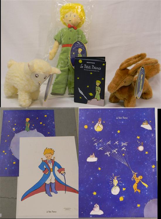 Appraisal: TOYS Le Petit Prince three stuffed animals including Le Mouton