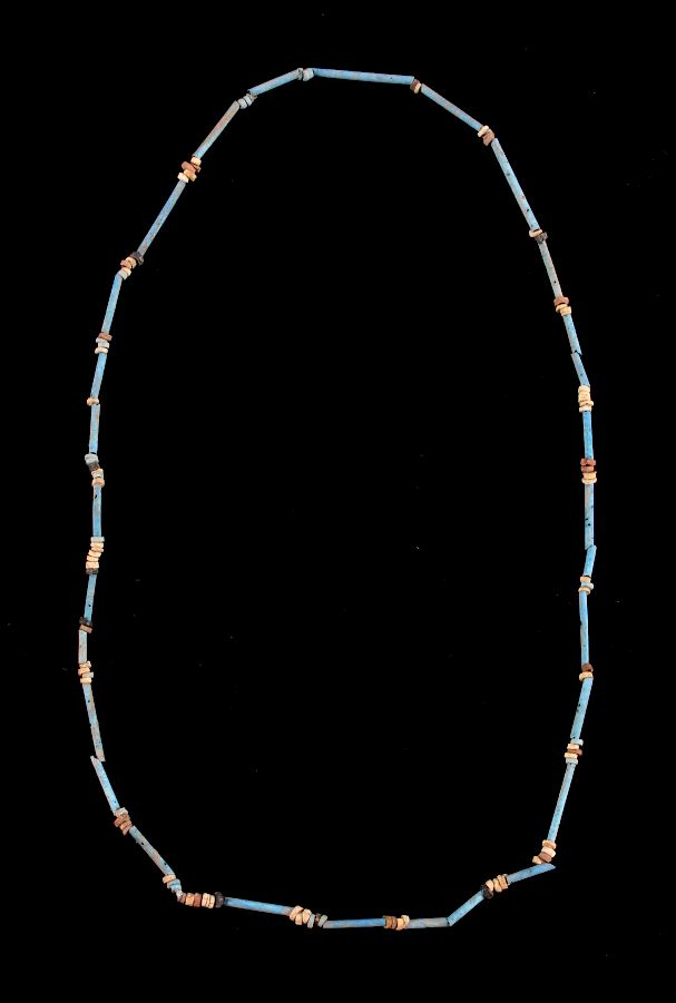 Appraisal: c BC Egyptian Mummy Bead Necklace This is an Egyptian