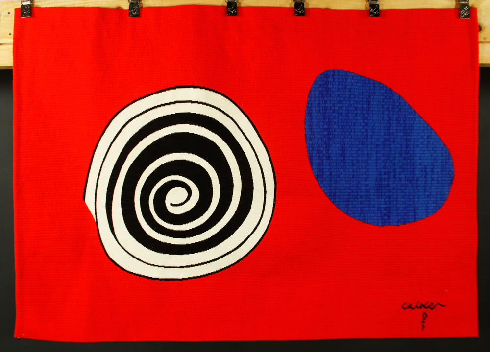 Appraisal: - Calder The Bicentennial Tapestries La Tache Bleue Tapestry Alexander