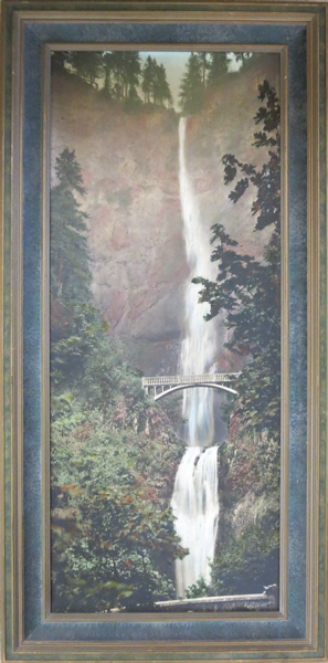 Appraisal: FRANK PATTERSON HAND COLORED PHOTOGRAPH Washington Oregon born Multnomah Falls