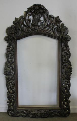 Appraisal: Large Horner Style Carved Mirror Frame From a Queens NY