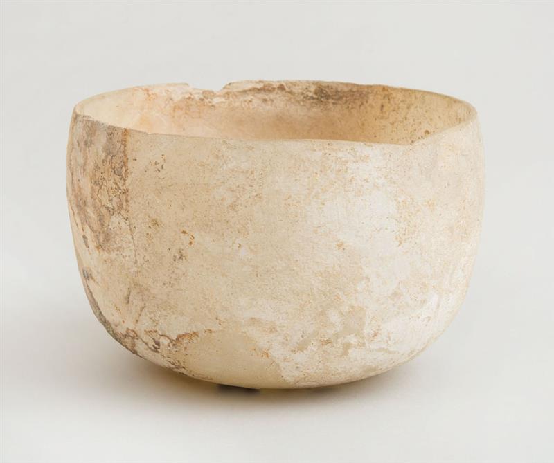 Appraisal: ANCIENT ALABASTER BOWL x in Property from the Estate of